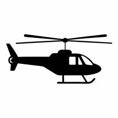 Helicopter Vector Silhouette