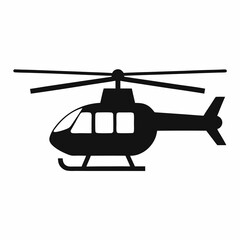 Helicopter Vector Silhouette