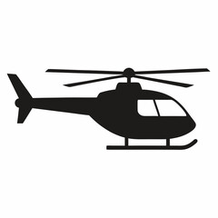 Helicopter Vector Silhouette