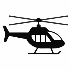 Helicopter Vector Silhouette