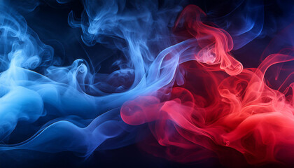 blue and red smoke in dark background texture and desktop picture