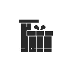 Silhouette of Ramadan Kareem Eid elements