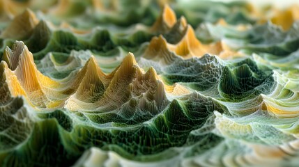 Mountain range visualization nature 3d model abstract artwork close-up organic shapes for...