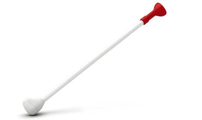 White and red long handled applicator tool.