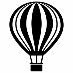 Fototapeta premium Hot Air Balloon Silhouette Art