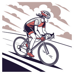 Fototapeta premium cartoon bicycle vector 