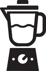 Electric Kitchen Countertop Blender with Knob Illustration Vector Icon