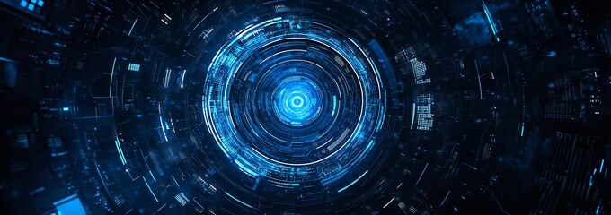 Obraz premium Abstract digital background with data and cyber technology