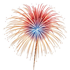 fireworks in the sky ON transparent background