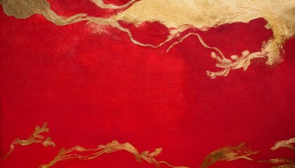 Red Gold Abstract Art Texture Background Festive Design