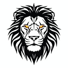 lion silhouette head vector
