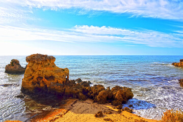 Algarve coastal town, very popular holiday destination, with sandy beaches and a lively nightlife Albufeira Portugal
