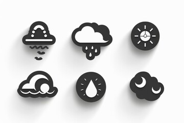 Weather Icon, Simple Logo Minimalism