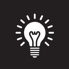 Brilliant Idea Light Bulb Icon Shining Brightly a Vector Illustration