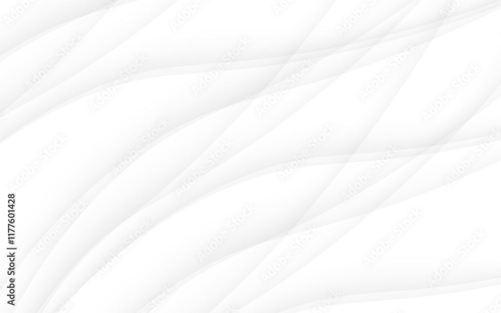 Poster abstract white wavy background design curve wave flow
