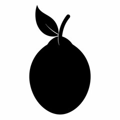 Sapodilla Fruit Minimalist Vector Design