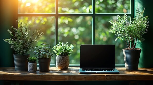 A minimalist office setup featuring a clean desk, a tablet, a minimalist desk organizer, and a cup of coffee, encourages a clutter-free and efficient workspace