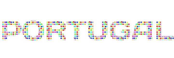 Portugal said on colorful paper