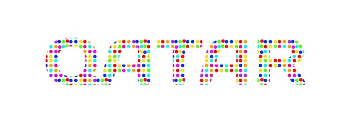 qatar said on colorful paper