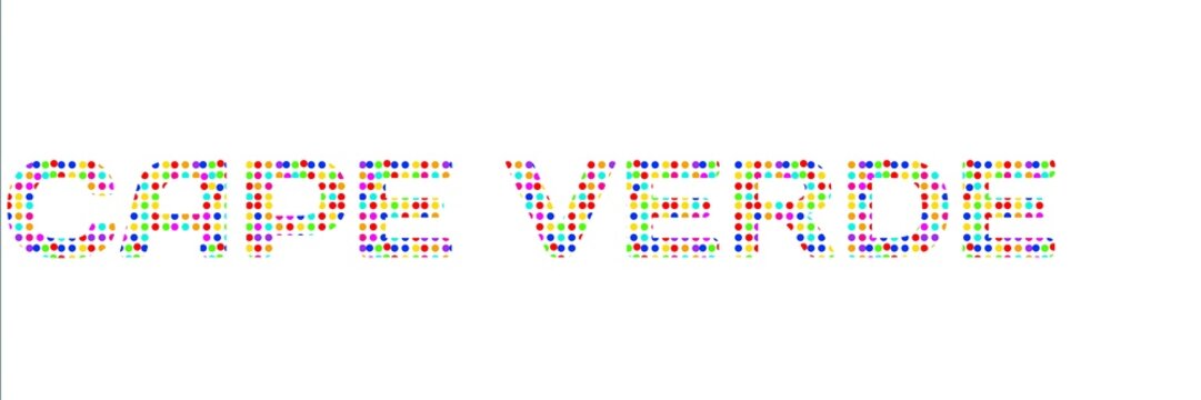 cape verde said on colorful paper