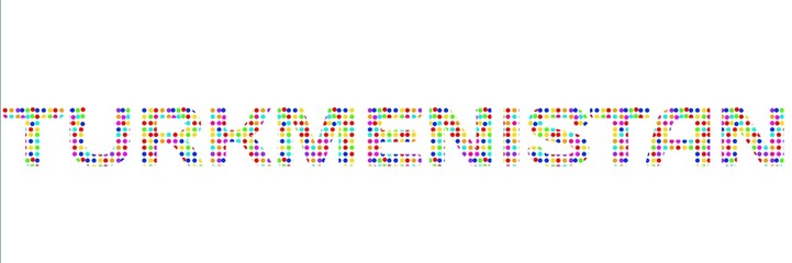 turkmenistan said on colorful paper