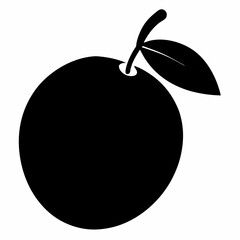 Sapodilla Silhouette Art in Vector