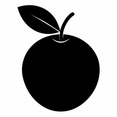 Sapodilla Silhouette Art in Vector