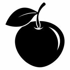 Sapodilla Silhouette Art in Vector