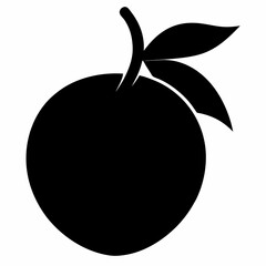 Sapodilla Silhouette Art in Vector