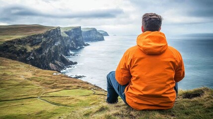 Adventure Seeker Captured Seaside Cliffs from the Edge