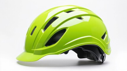 Bright Green Safety Helmet for Construction and Cycling