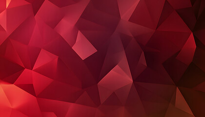 Abstract Red Geometric Polygonal Background