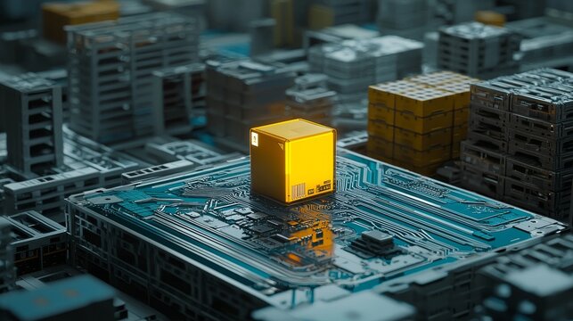 Augmented reality powers a smart warehouse management system, enhancing package picking and delivery processes - Powered by Adobe