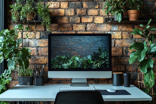 An office desk free of clutter, featuring only necessary items, fosters a productive and efficient work environment
