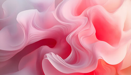 Obraz premium Abstract Pink and Red Wave Pattern Design