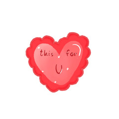 This heart is for you.