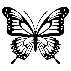 Butterfly beautiful hand drawn sketch illustration Insects.Butterfly Charm in Shadows A Timeless Design Intricate Flutter Black Butterfly Icons Free Vector.
