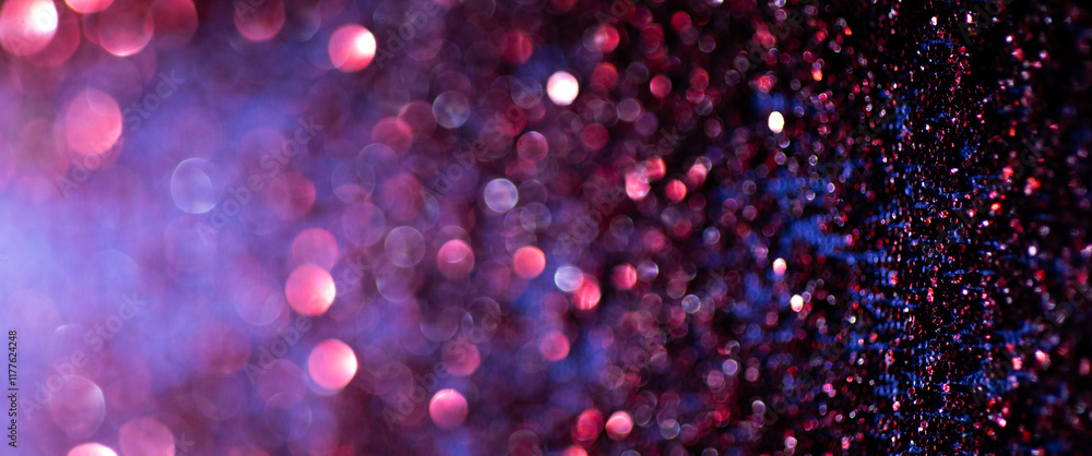 Poster abstract background with colorful bokeh lights