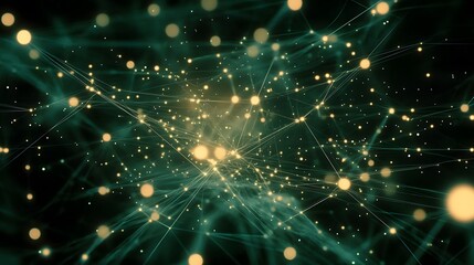 Obraz premium Cosmic Background with Stars and Circles for Digital Design and Communication