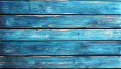 Blue Painted Wooden Planks Background Texture