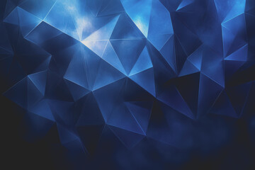 Fototapeta premium Abstract Background Abstract Dark Blue Background Polygon luxury background and modern background.