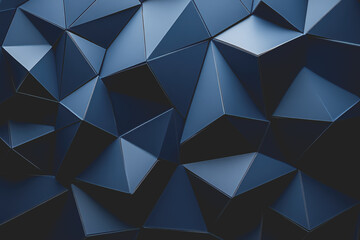 Fototapeta premium Abstract Background Abstract Dark Blue Background Polygon luxury background and modern background.