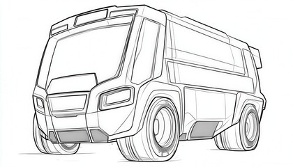 A futuristic bus design with a rugged and modern aesthetic. Ideal for animation projects, games, or concept art showcasing innovative transportation.