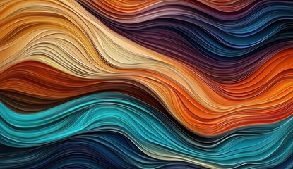 Abstract Colorful Wave Background with vibrant colors, smooth lines, and dynamic motion, perfect for digital art, wallpaper, and design.