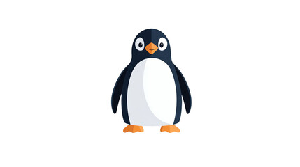 Fototapeta premium Detailed closeup of a penguin's white face and striking black beak closeup