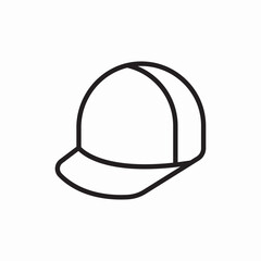 Baseball cap hat sport icon vector sign