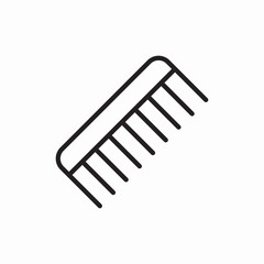 Comb hair icon vector sign
