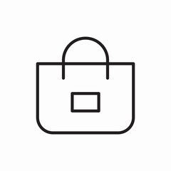 Obraz premium Tote bag shopping fashion icon vector sign