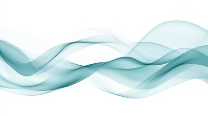 Pencil strokes create flowing wave pattern with soft gradient transitions in serene colors and gentle curves