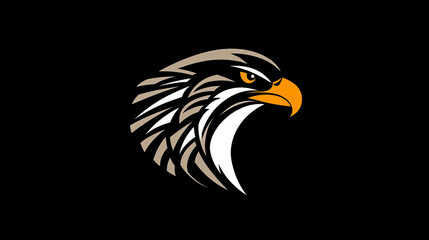 Fototapeta premium Vector logo Falcon. Brand logo in the form of a Falcon.